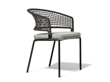 CTR - Dining chair with armrests by TRIBÙ - view 2