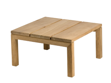 KOS - Teak footstool / coffee table by TRIBÙ - view 2