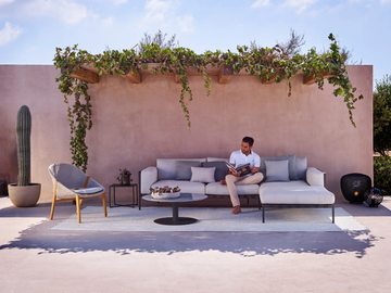 NATAL ALU - Corner fabric sofa with chaise longue by TRIBÙ - view 3