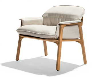 NOMAD - Fabric lounge chair with armrests by TRIBÙ - view 3