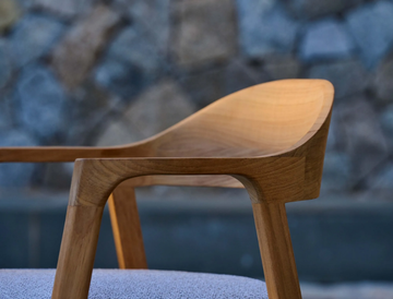 NOMAD - Teak garden chair with armrests by TRIBÙ - view 3