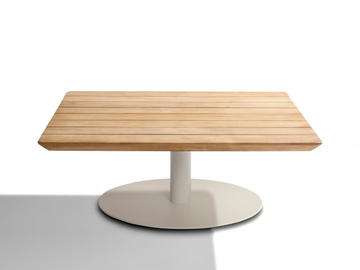 T-TABLE - Square low teak garden side table by TRIBÙ - view 2