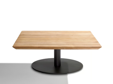 T-TABLE - Square low teak garden side table by TRIBÙ - view 3