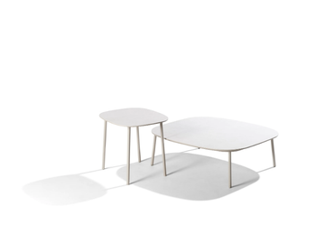 TOSCA - Square ceramic garden side table by TRIBÙ - view 3