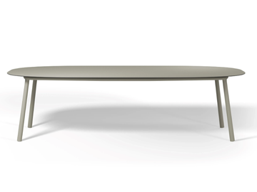 TOSCA - Oval stainless steel dining table by TRIBÙ - view 2