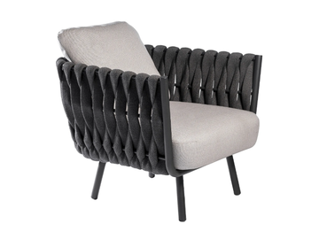 TOSCA - Fabric lounge chair with armrests by TRIBÙ - view 3