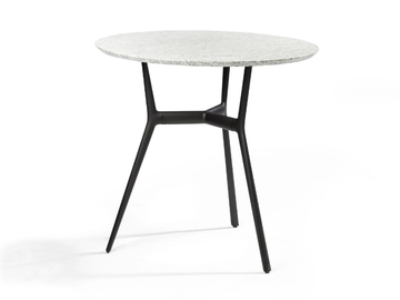 BRANCH - Round granite and aluminium garden table by TRIBÙ - view 2