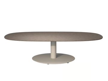 T-TABLE - Oval low ceramic garden side table by TRIBÙ - view 2