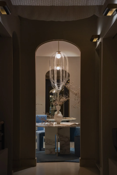SEGMENT - Round custom Calacatta marble table by TRNK - view 3