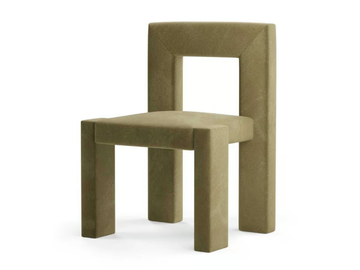 ANGLE II - Upholstered velvet chair open back by TRNK - view 2