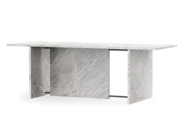 SEGMENT - Rectangular Grigio Nuvolato marble table by TRNK - view 2