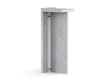 SEGMENT - Carrara marble coffee table / pedestal by TRNK - view 2