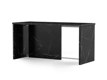 SEGMENT - Rectangular Nero Marquina marble writing desk by TRNK - view 2