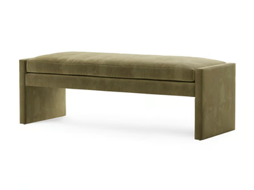 ANGLE - Upholstered velvet bench by TRNK - view 2