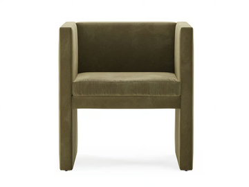ANGLE - Velvet easy chair with armrests by TRNK - view 3