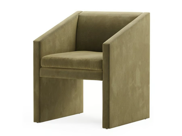 ANGLE - Velvet easy chair with armrests by TRNK - view 2