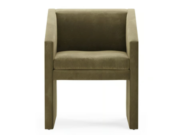 ANGLE - Velvet easy chair with armrests by TRNK - view 3