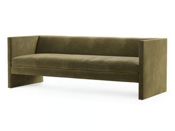 ANGLE - 3 seater velvet sofa by TRNK - view 2