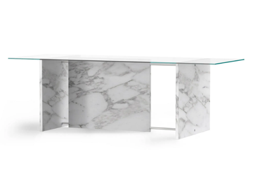 SEGMENT - Rectangular Calacatta marble table by TRNK - view 2