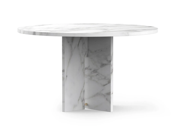 SEGMENT - Round custom Calacatta marble table by TRNK - view 2