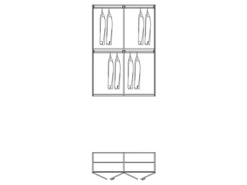 CONFIGURATION 380 - Wardrobe with hinged doors by TUMIDEI - view 3