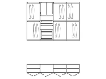 CONFIGURATION 383 - Wardrobe with hinged doors by TUMIDEI - view 3