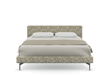 EVE - Fabric double bed with upholstered headboard by TUMIDEI - view 3