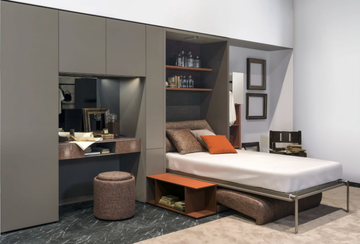 ON-OFF - COMPOSITION 07 - Storage wall with fold-away bed by TUMIDEI - view 3