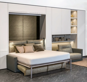 ON-OFF - COMPOSITION 09 - Storage wall with fold-away bed by TUMIDEI - view 3