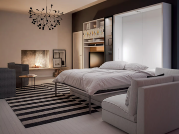 ON-OFF CONFIGURATION 256 - Storage wall with fold-away bed by TUMIDEI - view 3