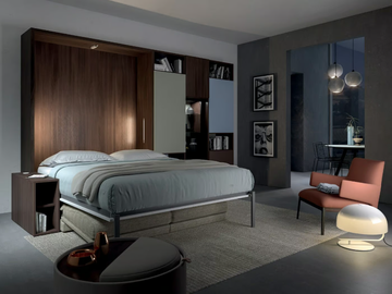 ON-OFF CONFIGURATION 258 - Storage wall with fold-away bed by TUMIDEI - view 3