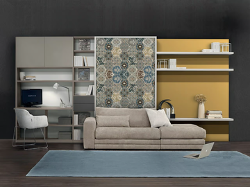ON-OFF CONFIGURATION 271 - Storage wall with fold-away bed by TUMIDEI - view 2