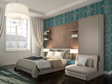 ON-OFF CONFIGURATION 272 - Double bed with integrated nightstands by TUMIDEI - view 2