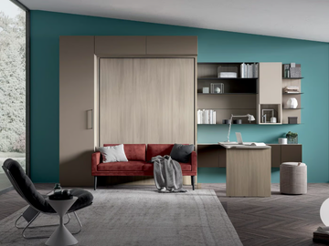 ON-OFF CONFIGURATION 277 - Storage wall with fold-away bed by TUMIDEI - view 2