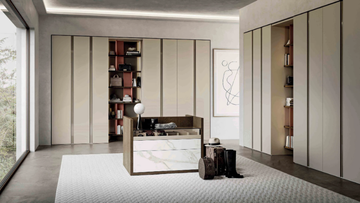 TEATRO - Open wooden bookcase with built-in lights by TUMIDEI - view 3