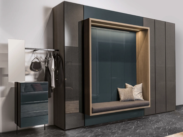 ALCOVA SYSTEM - COMPOSITION 08 - Storage wall with fold-away bed by TUMIDEI - view 2