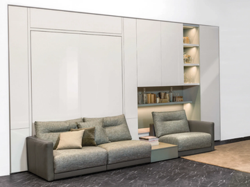 ON-OFF - COMPOSITION 09 - Storage wall with fold-away bed by TUMIDEI - view 2