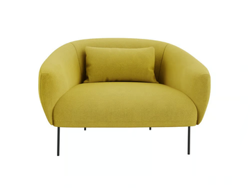 ROMA - Fabric armchair with armrests by Tacchini - view 2