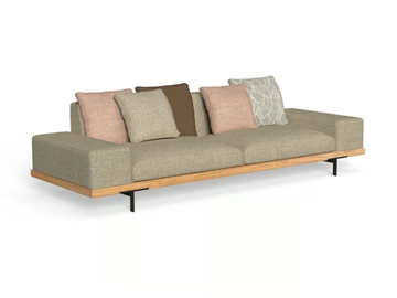 ALLURE - 4 seater fabric and Accoya wood garden sofa by Talenti - view 2