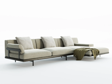 ALLURE - Fabric garden sofa with Accoya® wood frame by Talenti - view 3