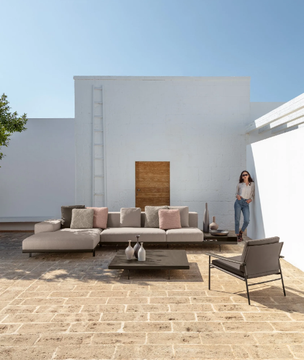 ALLURE - Square low wooden garden side table by Talenti - view 3