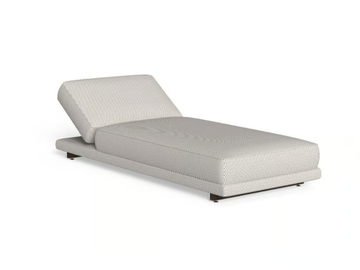 ARGO-WOOD - Recliner fabric sun lounger by Talenti - view 2