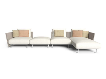 CORAL - Sectional fabric garden sofa by Talenti - view 2