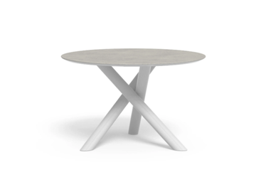 CORAL - Garden table in aluminum and top in porcelain stoneware by Talenti - view 2