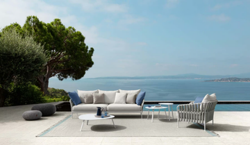 FRAME - 3 seater fabric garden sofa with removable cover by Talenti - view 3