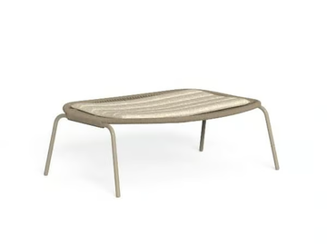 PANAMA - Rectangular rope garden footstool by Talenti - view 2