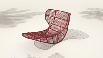 PANAMA ROCKING - Rocking rope garden armchair by Talenti - view 3