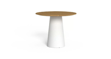 DOLCEVITA - Steel and wood garden table by Talenti - view 2