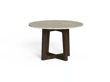 EVER - Round rosewood and porcelain stoneware coffee table by Talenti - view 2