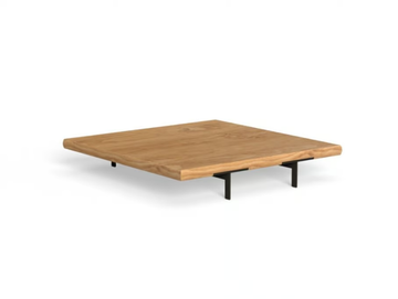 ALLURE - Square low wooden garden side table by Talenti - view 2